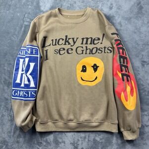 Camp Flog Gnaw Sweatshirt Lucky Me I See Ghosts Kid Cudi Nov 11 Kanye Men 2XL